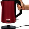 Jogen KE4212 Stainless Steel Electric Kettle with Keep Warm Function 1.7L 2200W Red