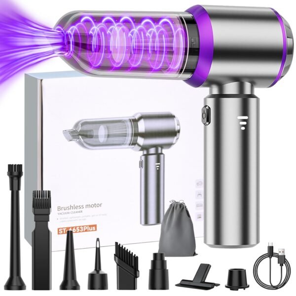 Handheld Vacuum Cleaner 26000Pa Handheld Vacuum Cleaner Battery 3-Speed Vacuum Cleaner Strong with Brushless Motor Vacuum Cleaner Wireless