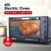 PowerPac Electric Oven Black 60L